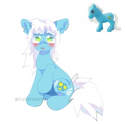 Size: 1787x1771 | Tagged: safe, artist:funnyhat12, starbeam, earth pony, pony, g3, simple background, solo, white background