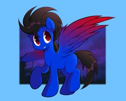Size: 1868x1494 | Tagged: safe, artist:tamabel, oc, oc only, pegasus, pony, gradient background, solo