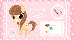 Size: 2065x1161 | Tagged: safe, artist:ne-chi, oc, oc:pastel heart, pony, blushing, bracelet, jewelry