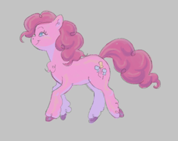 Size: 640x506 | Tagged: safe, artist:prunesart, pinkie pie, earth pony, pony, g4, simple background, solo