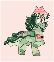 Size: 3500x4000 | Tagged: safe, artist:fizzlefer, oc, oc only, earth pony, pony, bracelet, camera, hat, jewelry, simple background, solo