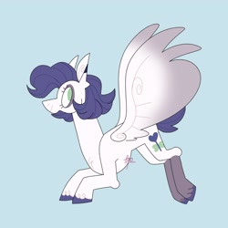 Size: 4000x4000 | Tagged: safe, artist:fizzlefer, oc, oc only, pegasus, pony, simple background, solo