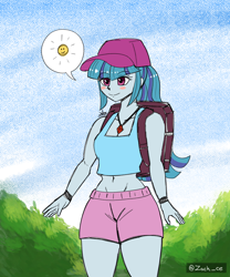 Size: 1500x1800 | Tagged: safe, artist:zachc, sonata dusk, human, equestria girls, g4, female, gem, outdoors, siren gem, solo