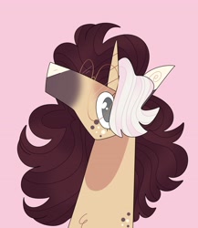 Size: 3167x3643 | Tagged: safe, artist:fizzlefer, oc, oc only, pony, unicorn, bust, high res, simple background, solo