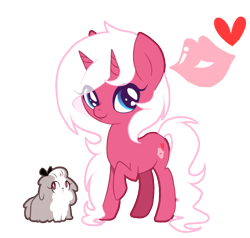 Size: 680x646 | Tagged: safe, artist:ne-chi, oc, dog, pony, animated, cutie mark, looking at you, raised hoof, simple background, transparent background
