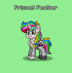 Size: 823x836 | Tagged: safe, oc, oc only, oc:prismed feather, pony, unicorn, braid, crystal curtain: world aflame, green background, horn, military, simple background, solo, unicorn oc