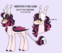 Size: 4096x3469 | Tagged: safe, artist:fizzlefer, oc, oc only, oc:euphie, alicorn, bat pony, bat pony alicorn, pony, bat wings, horn, reference sheet, simple background, solo, wings
