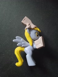 Size: 3120x4160 | Tagged: safe, photographer:hollyn, derpy hooves, pegasus, pony, g4, bag, clothes, costume, halloween, halloween costume, irl, nightmare night costume, paper bag, paper bag wizard, photo, solo, toy