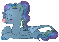 Size: 1024x741 | Tagged: safe, artist:zipverse, oc, oc only, oc:sunny ray, hybrid, pony, female, offspring, parent:iron will, parent:rainbow dash, parents:irondash, simple background, solo, transparent background