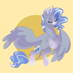 Size: 4096x4096 | Tagged: safe, artist:fizzlefer, oc, oc only, alicorn, pony, cloven hooves, gradient background, solo