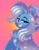 Size: 2799x3577 | Tagged: safe, artist:fizzlefer, trixie, pony, unicorn, g4, cape, clothes, female, gradient background, grin, hat, high res, mare, smiling, solo, trixie's cape, trixie's hat