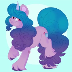 Size: 4096x4096 | Tagged: safe, artist:fizzlefer, izzy moonbow, pony, unicorn, g5, gradient background, solo