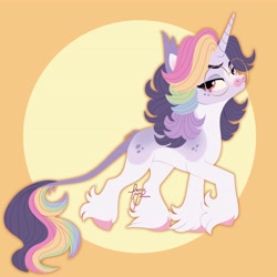 Size: 4096x4096 | Tagged: safe, artist:fizzlefer, oc, oc only, oc:friday (fizzlefer), pony, unicorn, gradient background, solo