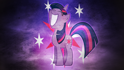 Size: 1920x1080 | Tagged: safe, artist:blackgryph0n, artist:sir-szengelot, artist:stabzor, edit, twilight sparkle, pony, unicorn, g4, big smile, cutie mark, eyes closed, female, grunge, happy, mare, smiling, solo, unicorn twilight, wallpaper, wallpaper edit