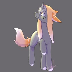 Size: 720x718 | Tagged: safe, artist:shackle_moon, oc, pony, horn, solo