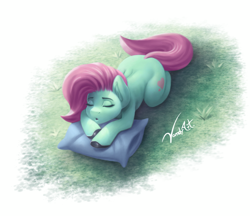 Size: 1134x982 | Tagged: safe, artist:vandyart, oc, oc only, pony, pillow, sleeping, solo