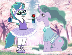 Size: 1600x1211 | Tagged: safe, mistmane, oc, pony, unicorn, g4, clothes, fabio, facial hair, female, mare, moustache, tutu