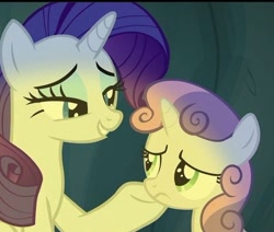 Size: 466x395 | Tagged: safe, screencap, rarity, sweetie belle, pony, unicorn, g4, female, filly, foal, mare, out of context