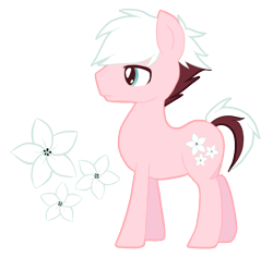 Size: 762x720 | Tagged: safe, artist:ne-chi, oc, oc:fleurence, earth pony, pony, cutie mark, earth pony oc, simple background, transparent background