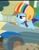 Size: 311x399 | Tagged: safe, screencap, rainbow dash, pegasus, pony, g4, my little pony: friendship is magic, the cart before the ponies, cart, cropped, female, helmet, mare