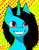 Size: 2153x2786 | Tagged: safe, artist:minckies, oc, oc only, pony, unicorn, bust, female, grin, high res, horn, mare, polka dot background, smiling, solo, unicorn oc