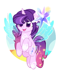 Size: 2328x2898 | Tagged: safe, artist:harmonyvitality-yt, oc, oc only, pony, g4, artificial wings, augmented, base used, female, high res, magic, magic wings, mare, rearing, simple background, smiling, solo, transparent background, wings