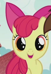 Size: 258x368 | Tagged: safe, screencap, apple bloom, earth pony, pony, crusaders of the lost mark, g4, female, filly, foal