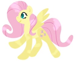 Size: 400x319 | Tagged: safe, artist:fluttershydaily, fluttershy, balloon pony, inflatable pony, g4, simple background, smiling, white background