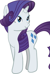Size: 460x677 | Tagged: safe, artist:sarahstudios11, rarity, pony, unicorn, g4, female, gradients, mare, simple background, smiling, solo, transparent background, vector