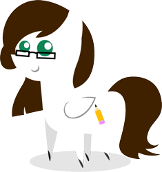 Size: 551x587 | Tagged: safe, artist:sarahstudios11, oc, oc only, earth pony, pony, glasses, pointy ponies, simple shading, solo, vector