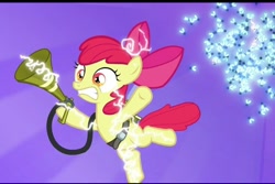 Size: 618x413 | Tagged: safe, screencap, apple bloom, earth pony, pony, bloom & gloom, g4, female, filly, foal