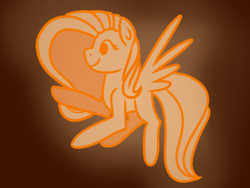 Size: 400x300 | Tagged: safe, artist:fluttershydaily, fluttershy, pony, g4, flying, folded wings, halloween, holiday, jack-o-lantern, pumpkin, smiling, solo, wings