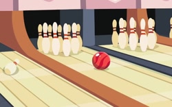Size: 632x394 | Tagged: safe, screencap, g4, the cutie pox, bowling, bowling alley, bowling ball, bowling pin, no pony
