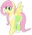 Size: 400x447 | Tagged: safe, artist:fluttershydaily, fluttershy, pony, equestria girls, g4, clothes, shirt, simple background, skirt, smiling, solo, spread wings, transparent background, undershirt, wings