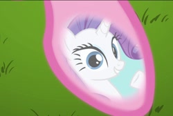 Size: 602x404 | Tagged: safe, screencap, rarity, pony, unicorn, g4, keep calm and flutter on, cropped, reflection, solo