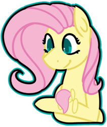 Size: 400x473 | Tagged: safe, artist:fluttershydaily, fluttershy, pony, g4, fluttershy plushie, plushie, self plushidox, simple background, smiling, solo, transparent background