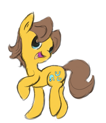 Size: 675x781 | Tagged: safe, artist:phillnana, caramel, earth pony, pony, g4, male, open mouth, simple background, sketch, solo, stallion, transparent background