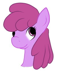 Size: 641x725 | Tagged: safe, artist:phillnana, berry punch, berryshine, earth pony, pony, g4, bust, female, mare, simple background, solo, transparent background