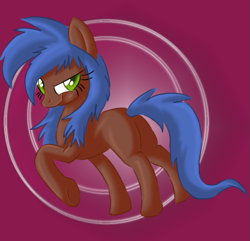 Size: 765x737 | Tagged: safe, artist:tami-kitten, oc, oc only, unnamed oc, earth pony, pony, female, grin, looking at you, mare, simple background, smiling, solo