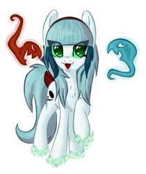 Size: 341x406 | Tagged: safe, artist:tami-kitten, oc, oc only, ghost, ghost pony, pony, female, looking at you, mare, raised hoof, simple background, solo, transparent background