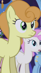 Size: 428x760 | Tagged: safe, screencap, carrot top, golden harvest, minuette, twinkleshine, earth pony, pony, unicorn, friendship is magic, g4, background character, background pony, cropped, female, mare, solo focus