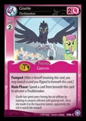 Size: 344x480 | Tagged: safe, giselle, irma, griffon, equestria games (episode), g4, crystal games, enterplay, merchandise