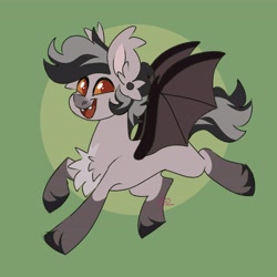 Size: 4096x4096 | Tagged: safe, artist:fizzlefer, oc, oc only, bat pony, pony, ear piercing, piercing, solo