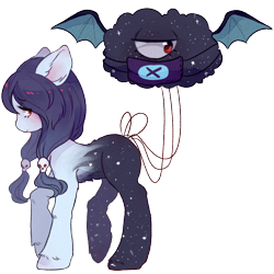 Size: 700x700 | Tagged: safe, artist:deviiel, earth pony, pony, cloud, ear fluff, face mask, looking at you, mask, purple mane, red eyes, simple background, solo, starry coat, transparent background