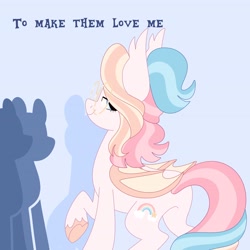 Size: 4096x4096 | Tagged: safe, artist:fizzlefer, part of a set, oc, oc only, oc:bitter glitter, bat pony, pony, simple background, talking