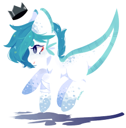 Size: 665x674 | Tagged: safe, artist:deviiel, earth pony, pony, blue mane, crown, jewelry, looking forward, regalia, running, shadow, simple background, transparent background, white coat