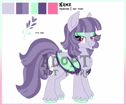 Size: 4096x3413 | Tagged: safe, artist:fizzlefer, oc, oc only, bat pony, pony, adoptable, reference sheet, simple background, solo