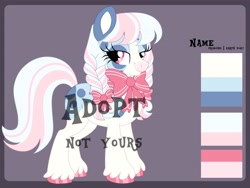 Size: 4096x3072 | Tagged: safe, artist:fizzlefer, oc, oc only, earth pony, pony, adoptable, reference sheet, solo