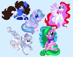 Size: 4096x3184 | Tagged: safe, artist:fizzlefer, oc, oc only, bat pony, pegasus, pony, unicorn, group, simple background