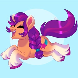 Size: 4000x4000 | Tagged: safe, artist:fizzlefer, sunny starscout, earth pony, pony, g5, open mouth, solo